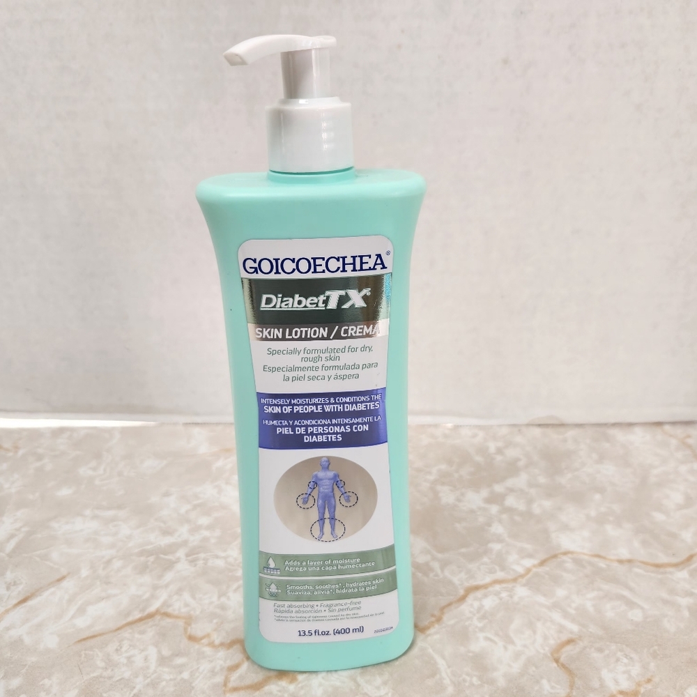 Goicoechea DiabetTX Skin Lotion Creame 13.5 fl. oz New Dry Rough
